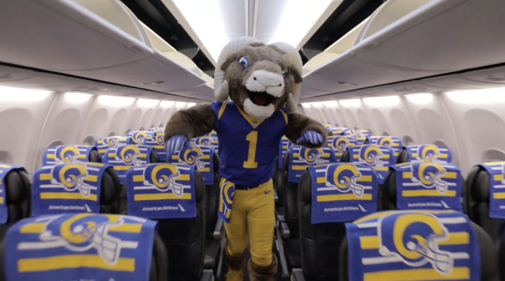 CASE STUDY: American Airline – LA Rams Playoff Hype Video